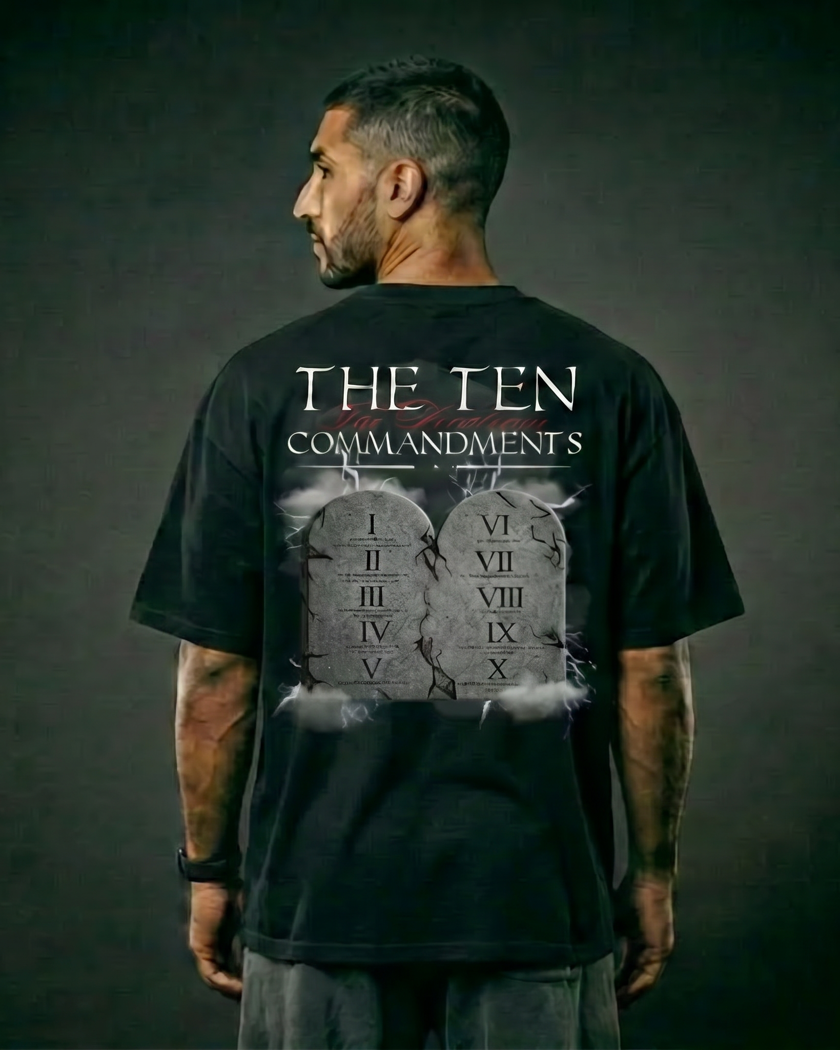 10 Commandments Drop Shoulder Tee