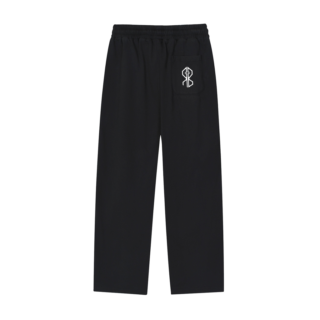 Reflective Striped Straight-Leg Tracksuit Sweats