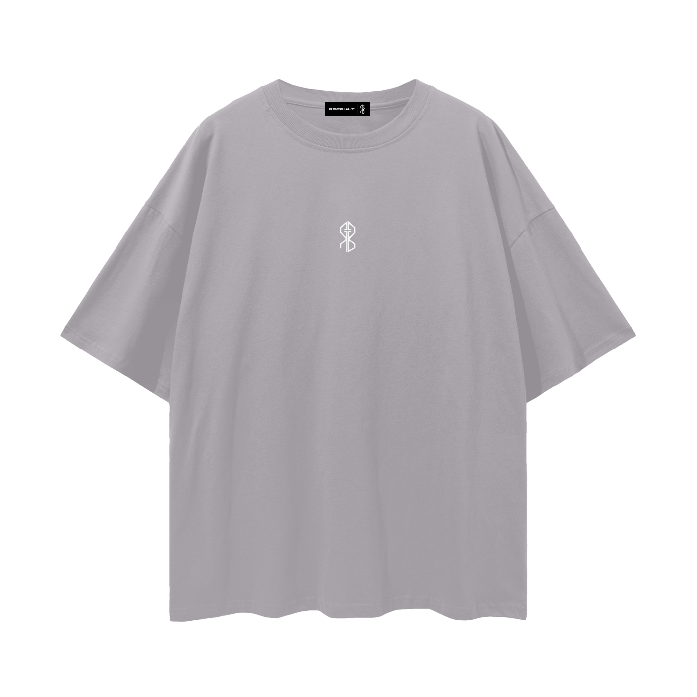 Repbuilt spiral graphic drop shoulder tee