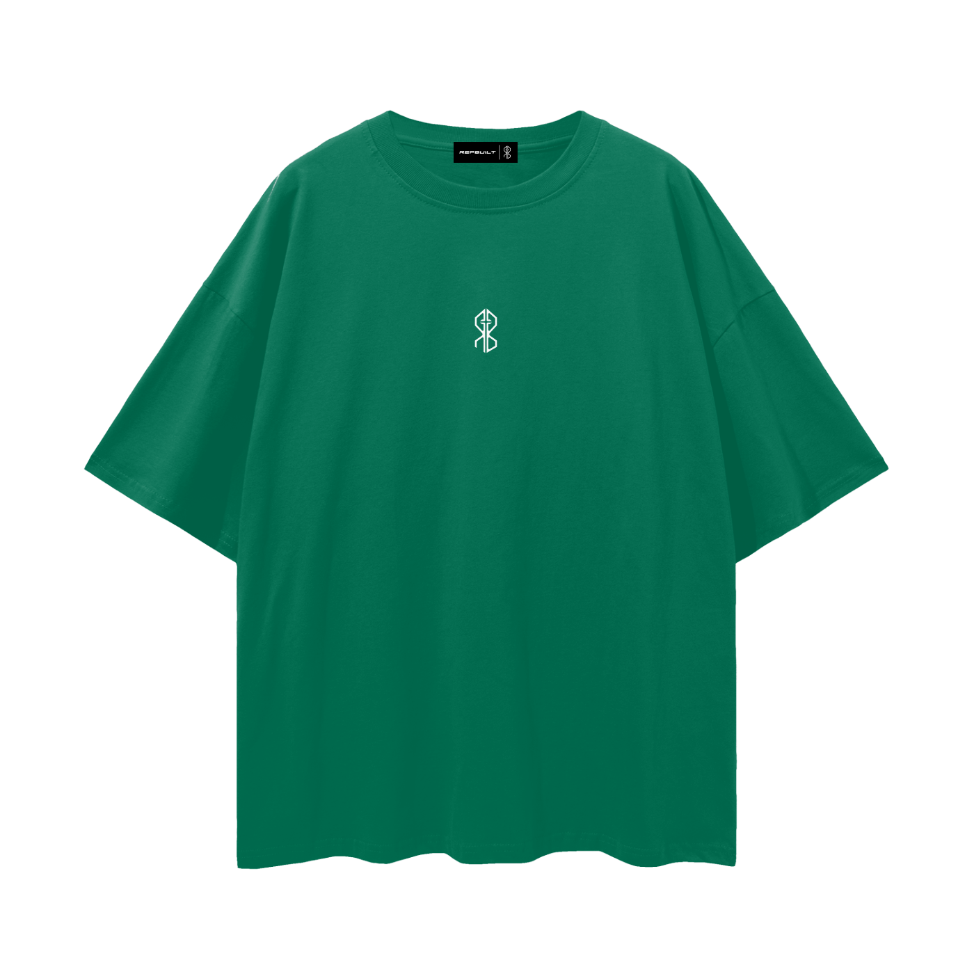 Repbuilt spiral graphic drop shoulder tee