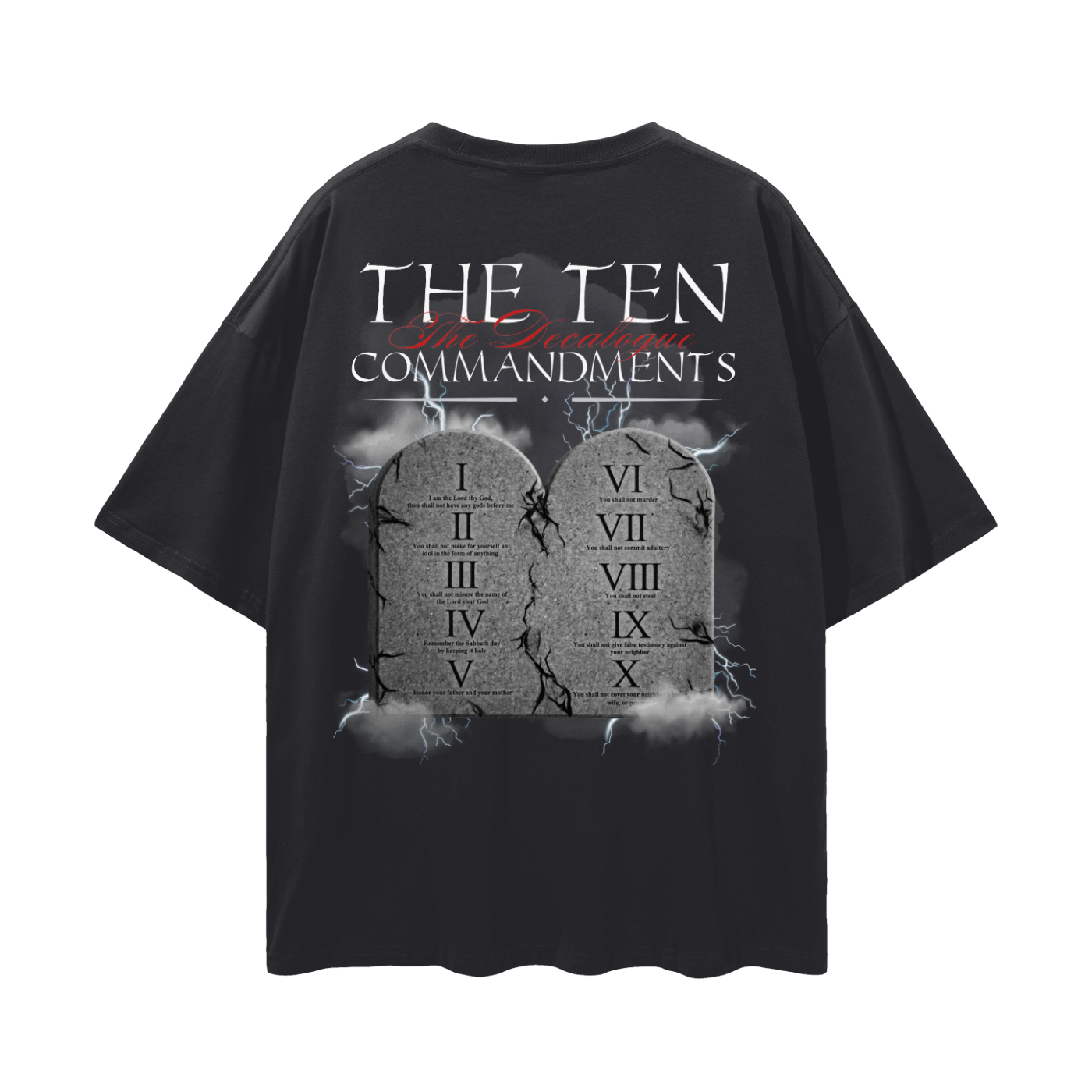 10 Commandments Drop Shoulder Tee